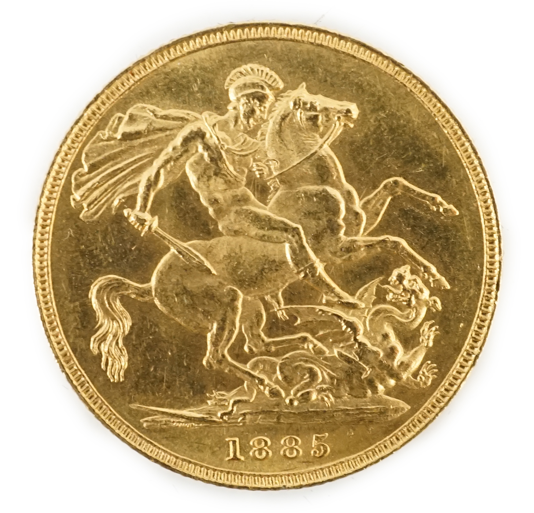 A Victoria gold sovereign 1885M, EF